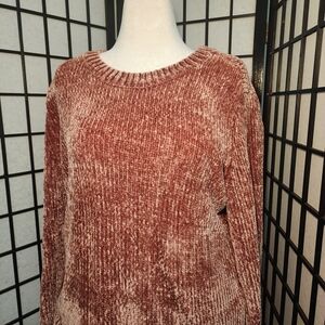 Cozy Chenille Sweater in Pink